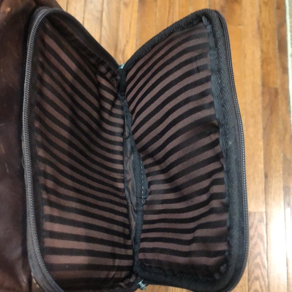 Jack Georges Dark Brown Leather Crossbody Bag - Picture 7 of 7